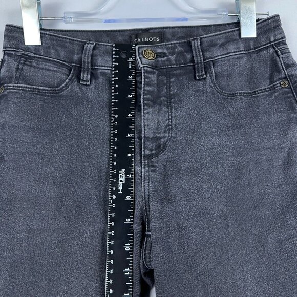 Talbots Jegging Jeans Womens Size 4 Petite Mid Rise Dark Wash Stretch Black - Picture 10 of 14